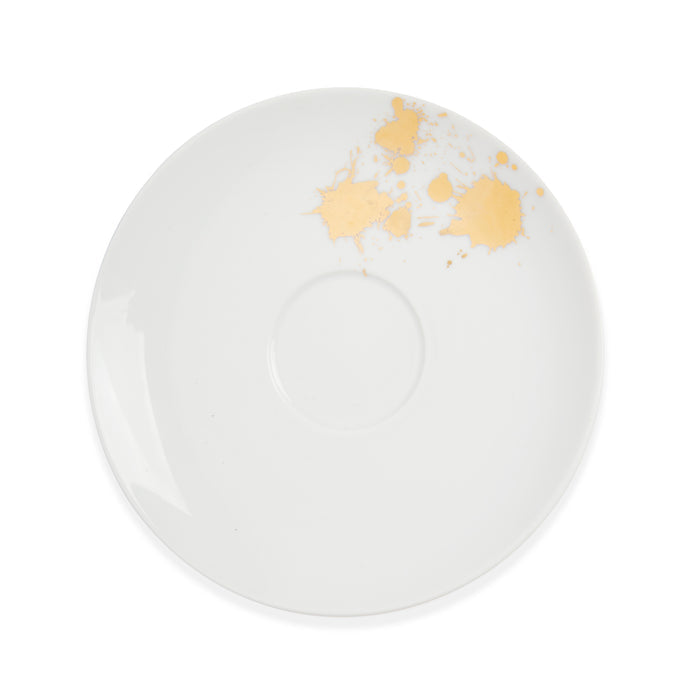 1948 saucer porcelain white gold - view 2