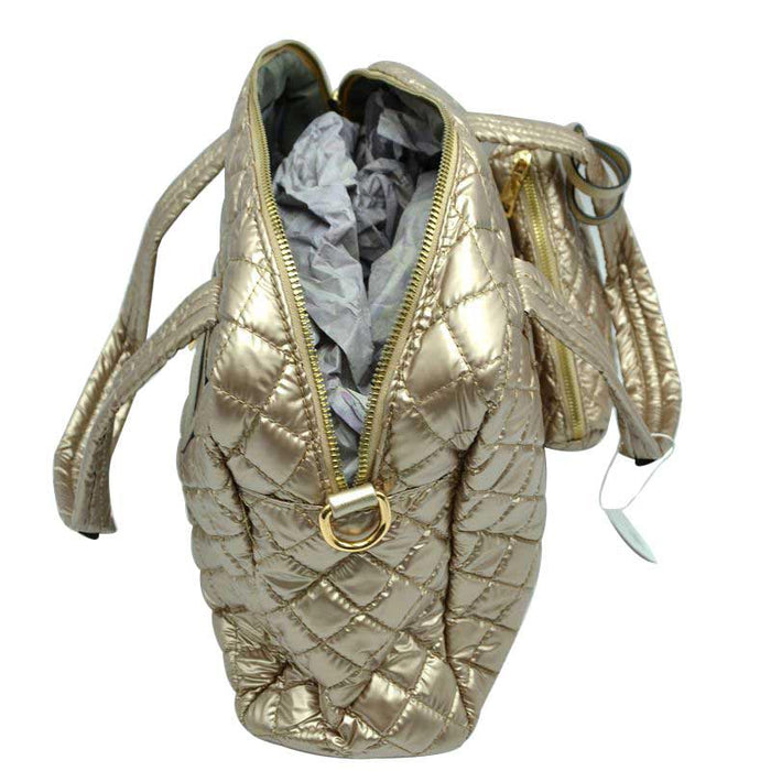 2-in-1 Large Quilted Tote Bag with Pouch