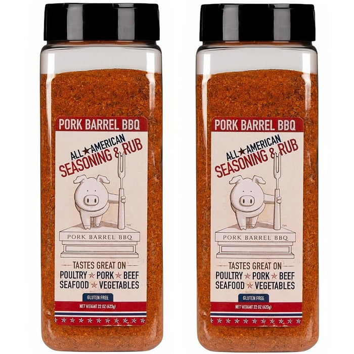 2 PACK BUNDLE - All American Spice Rub 22 oz Rub