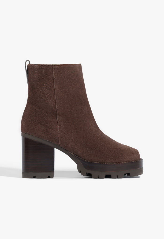 240 Suede Bootie 5 Root Brown Suede - Schutz Shoes