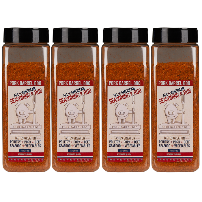 4 PACK BUNDLE - All American Spice Rub 22 oz Jar