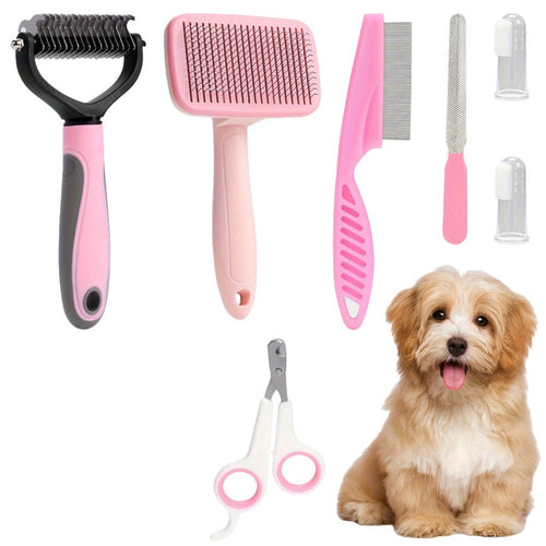 8-piece dog grooming tools