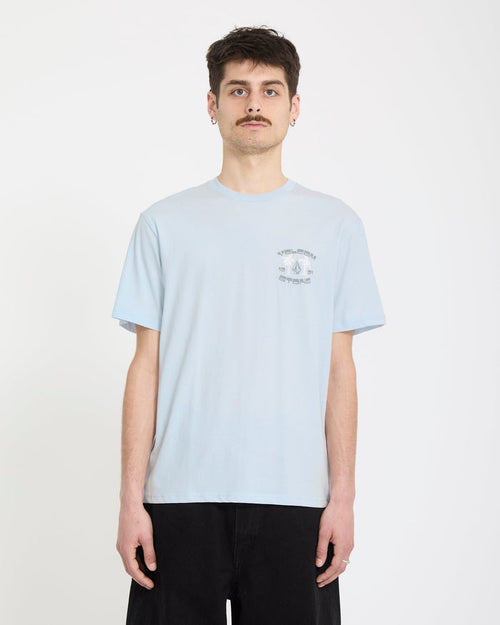 91 Palm T-Shirt - Light Blue Acid