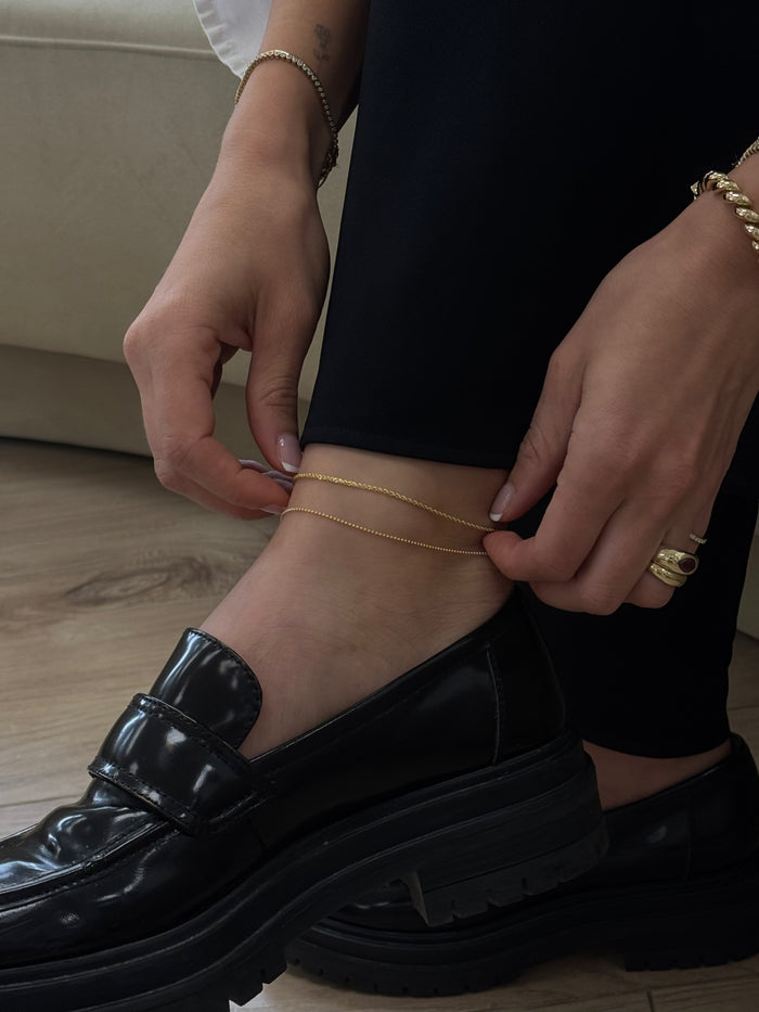 Beaded Chain Anklet