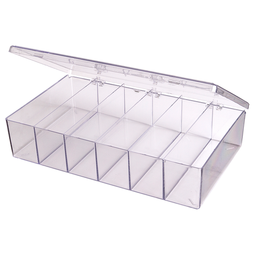 6658DB (A606D) 6 Compartment A-Series Deep Compartment Box - open view