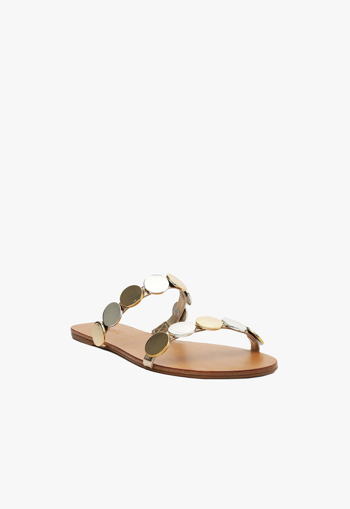 Acacia Platina Leather Sandal - Schutz Shoes