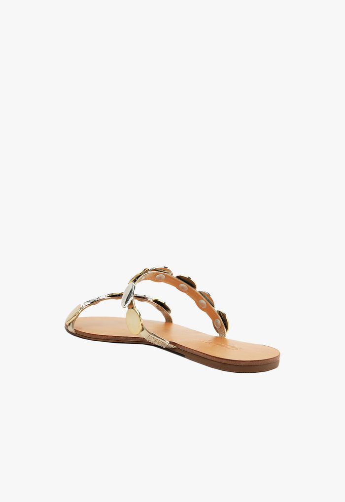 Acacia Platina Leather Sandal - Schutz Shoes