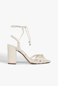 Adele Block Sandal 5 White Synthetic - Schutz Shoes