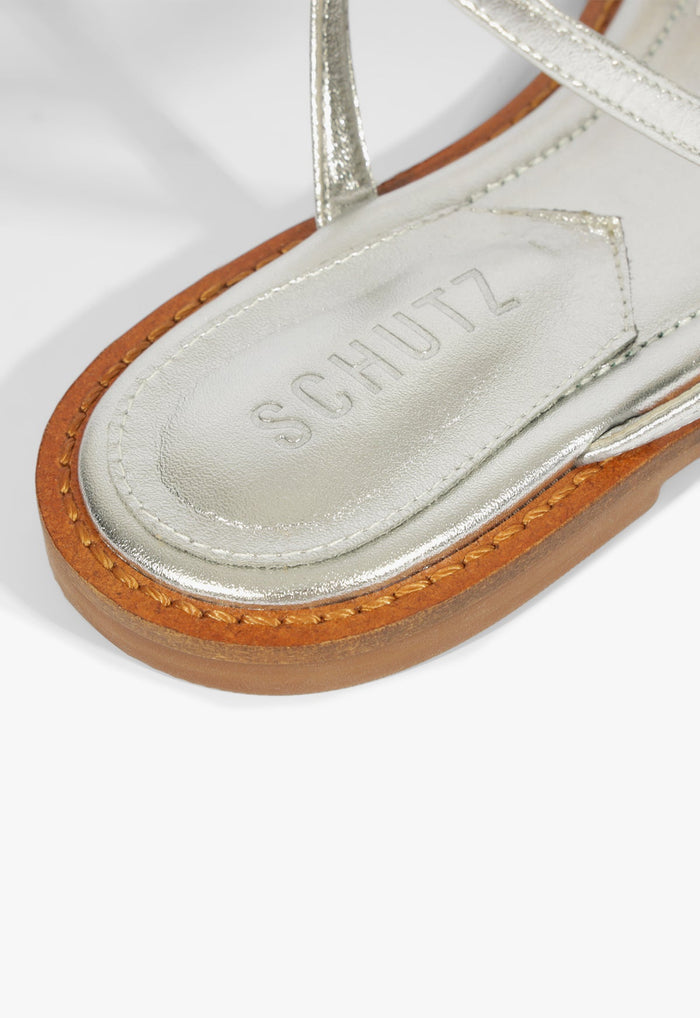 Adele Leather Flat Sandal - Schutz Shoes