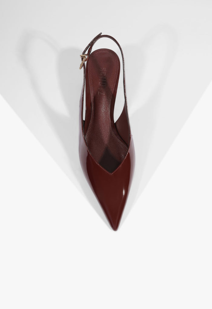 Alicia Sling Mid Patent Pump - Schutz Shoes