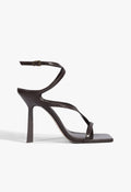 Amalfi Leather Stiletto Sandal 5 Root Brown Leather - Schutz Shoes
