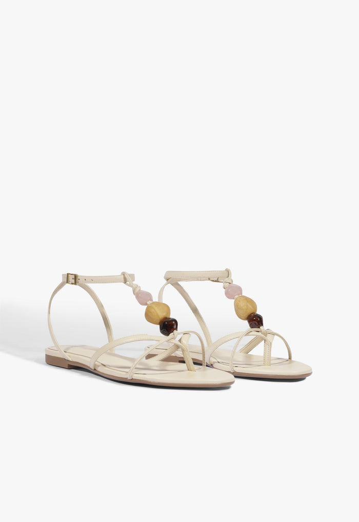 Amber Leather Flat Sandal - Schutz Shoes