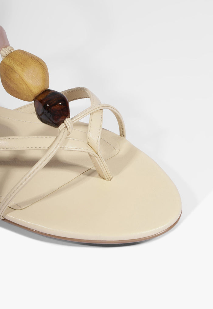 Amber Leather Flat Sandal - Schutz Shoes