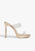 Ariella Platform Sandal 5 Platinum Leather - Schutz Shoes