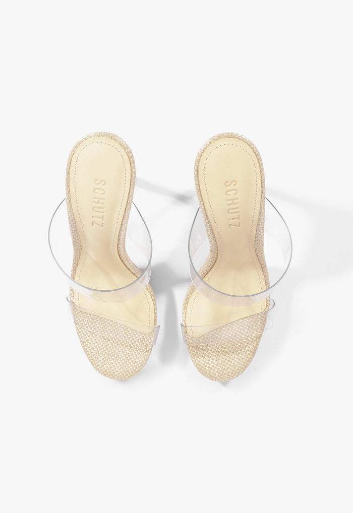 Ariella Raffia Platform Sandal - Schutz Shoes
