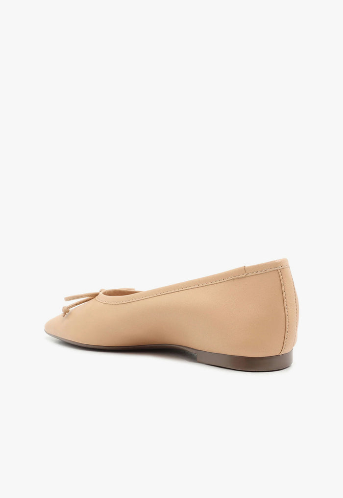 Arissa Beige Leather Ballet Flat - Schutz Shoes