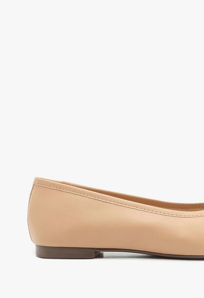 Arissa Beige Leather Ballet Flat - Schutz Shoes