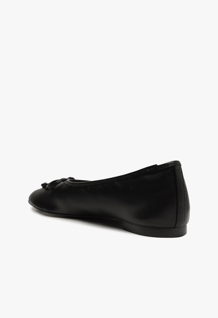Arissa Black Leather Ballet Flat - Schutz Shoes