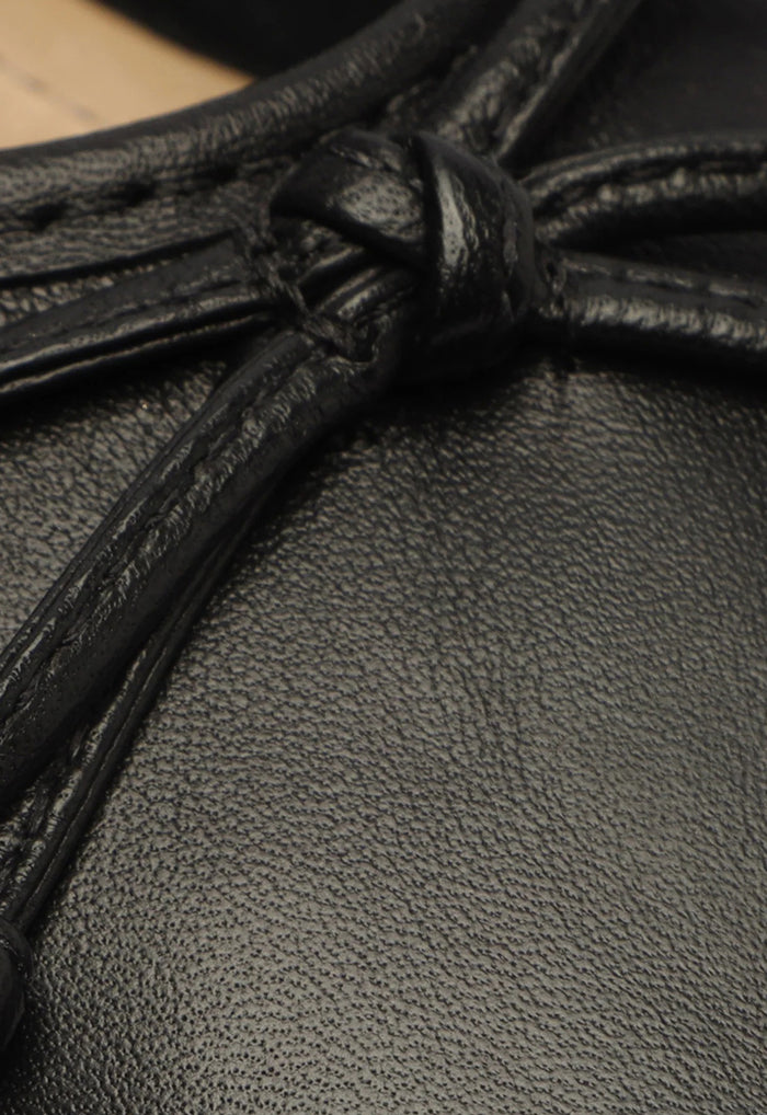 Arissa Black Leather Ballet Flat - Schutz Shoes