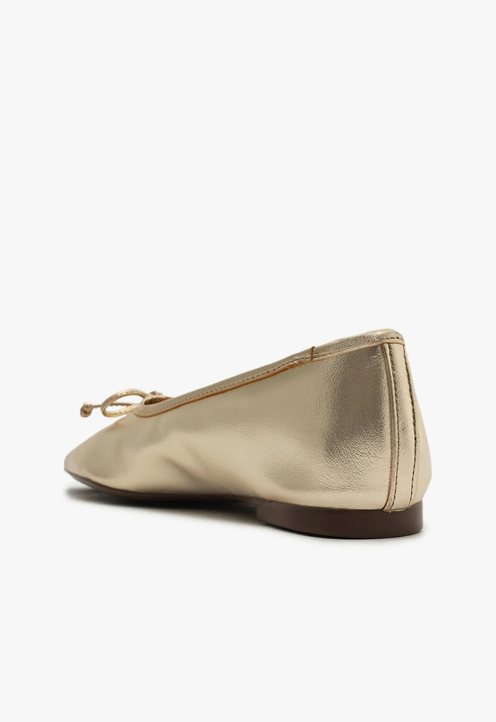 Arissa Gold Leather Ballet Flat - Schutz Shoes