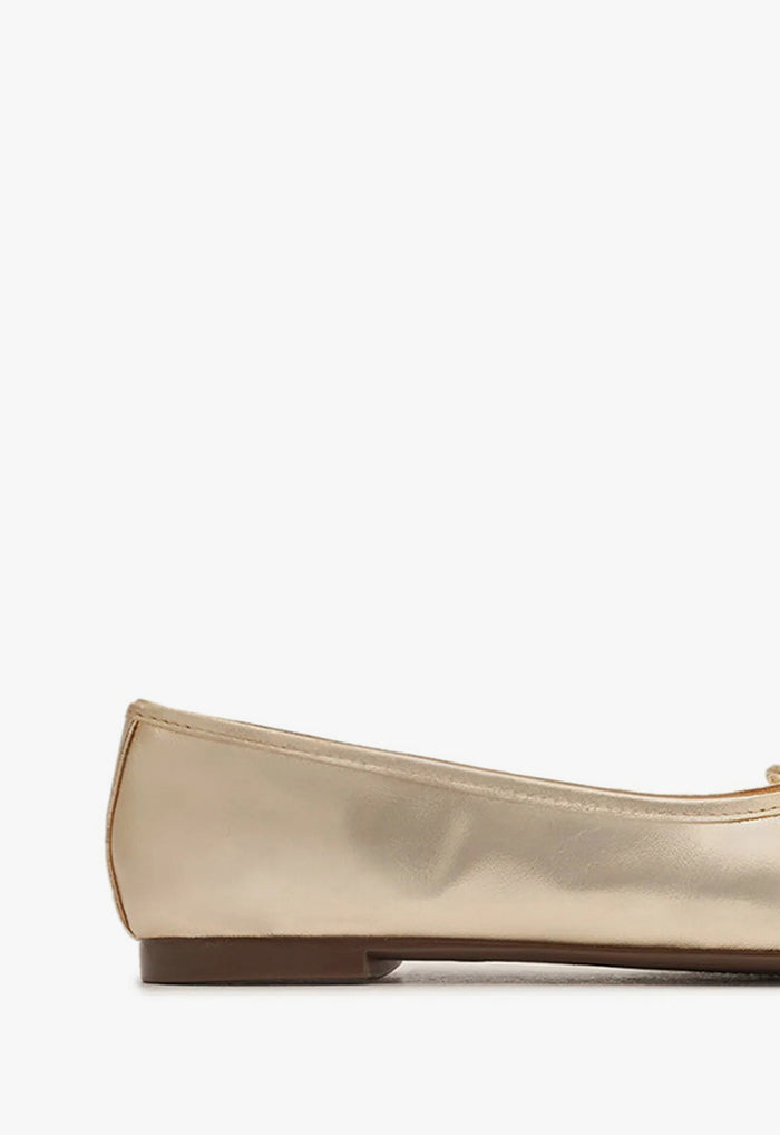 Arissa Gold Leather Ballet Flat - Schutz Shoes