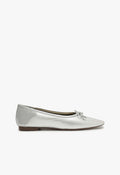 Arissa Silver Leather Ballet Flat 5 Silver Metallic Leather - Schutz Shoes