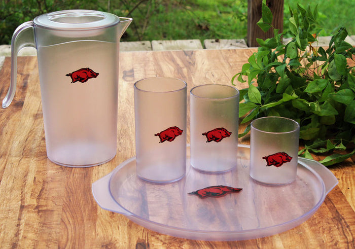 Dishwasher-safe Break-resistant BPA-Free. Arkansas Razorbacks Made in the USA