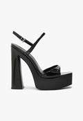 Arlene Patent Leather Platform Sandal 5 Black Patent - Schutz Shoes
