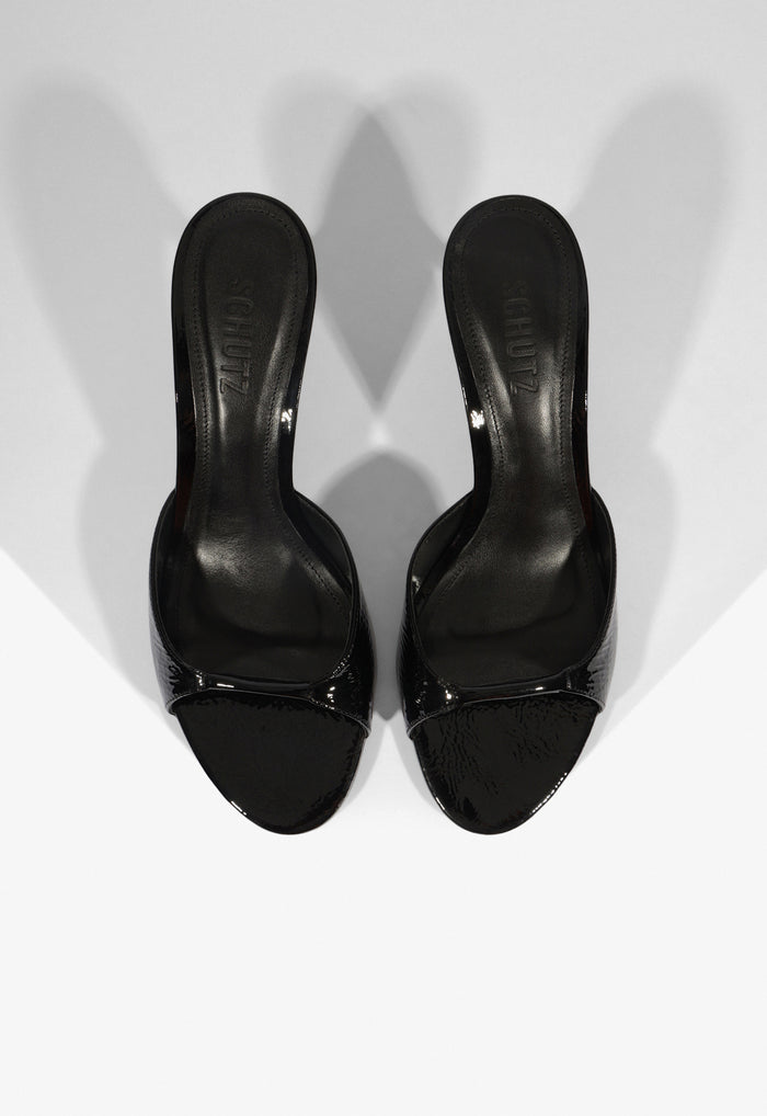 Arlette Mule Patent Leather Sandal - Schutz Shoes