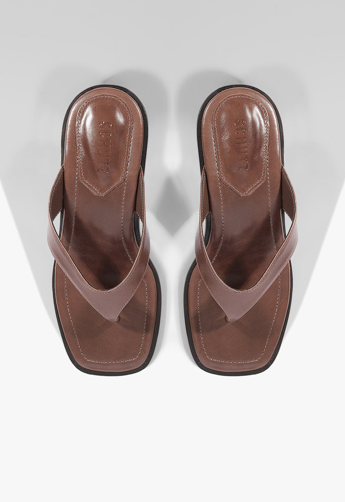 Arya Mid Leather Sandal - Schutz Shoes