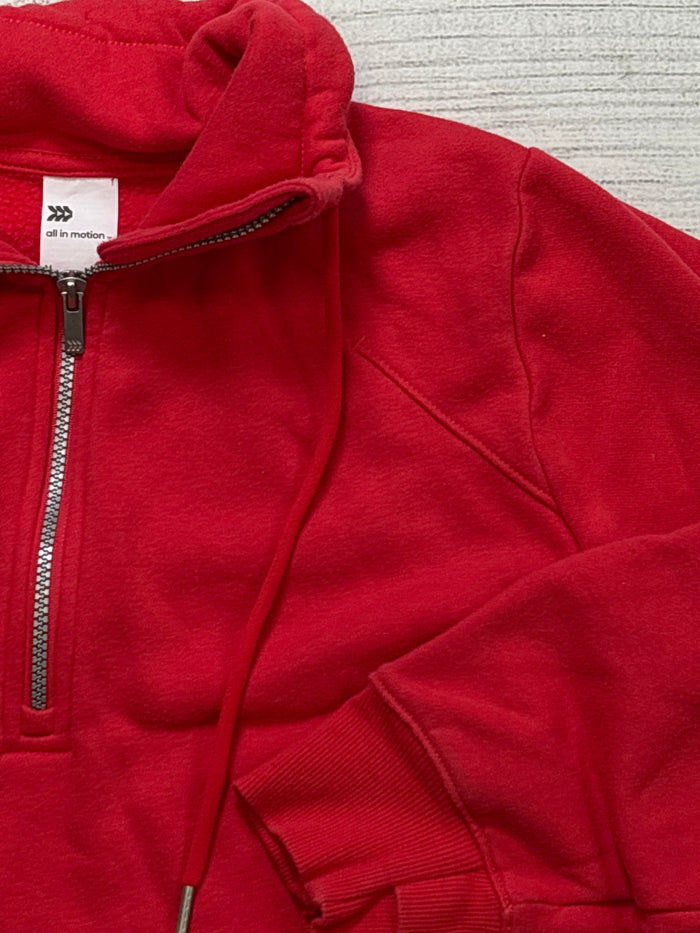 Athletic Sweatshirt Collar By All In Motion In Red, Size: M