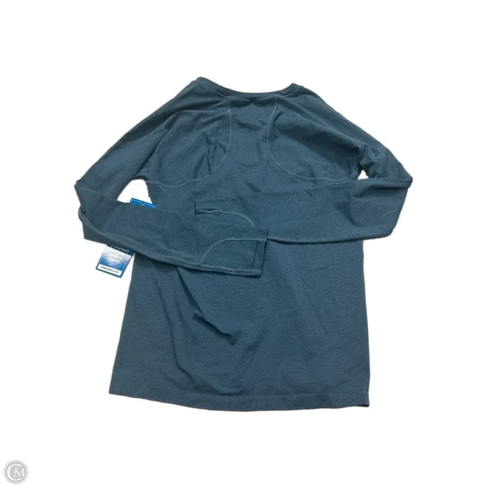 Athletic Top Long Sleeve Crewneck By Athleta In Blue, Size: L