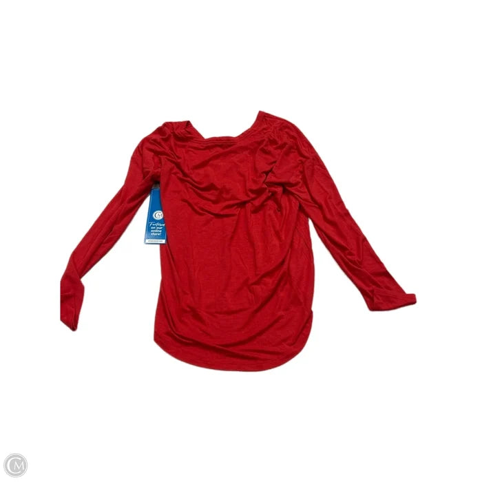 Athletic Top Long Sleeve Crewneck By Athleta In Red, Size: M