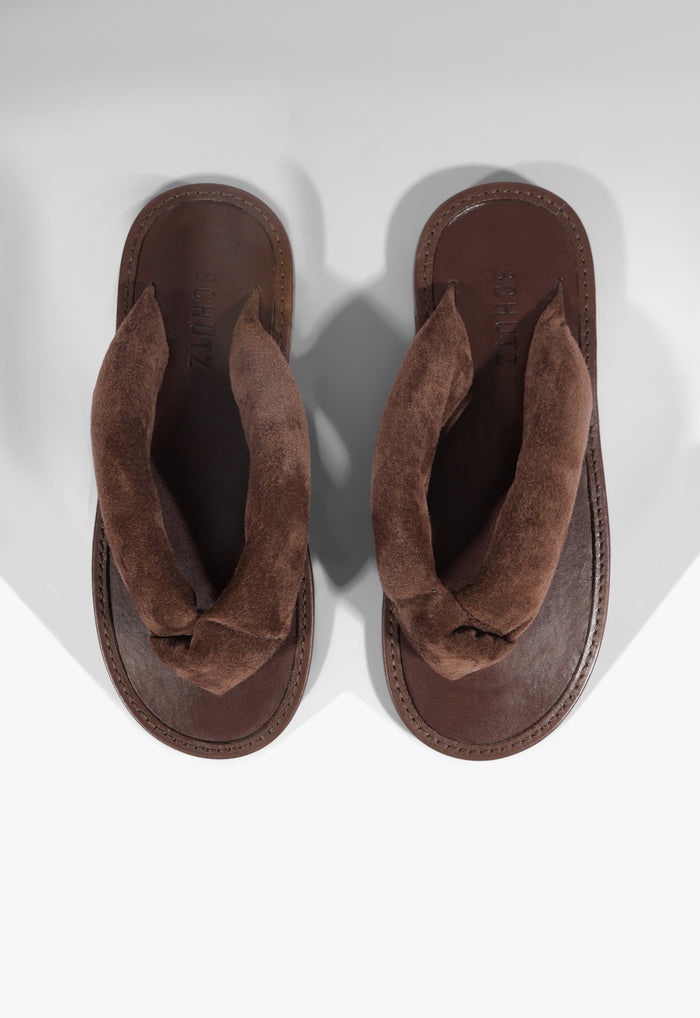 Aurea Casual Suede Sandal - Schutz Shoes