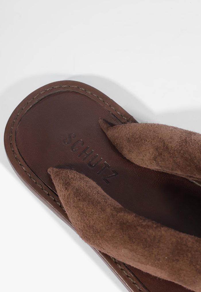 Aurea Casual Suede Sandal - Schutz Shoes