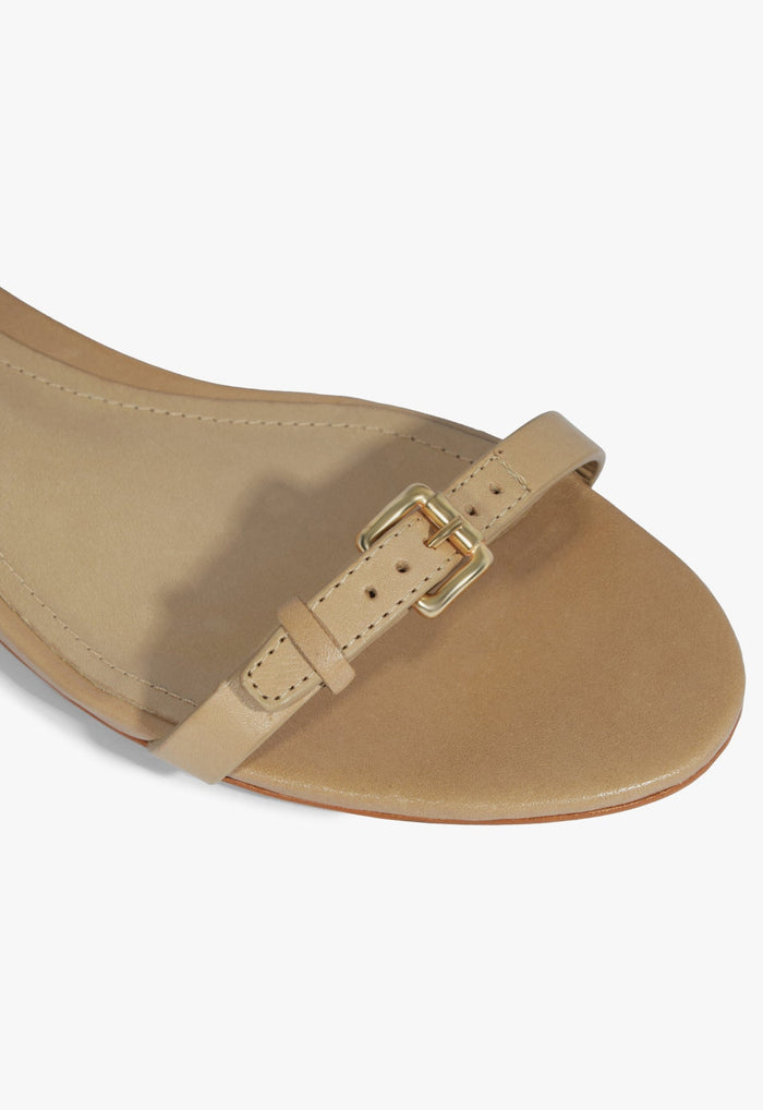 Aurora Mid Block Leather Sandal - Schutz Shoes