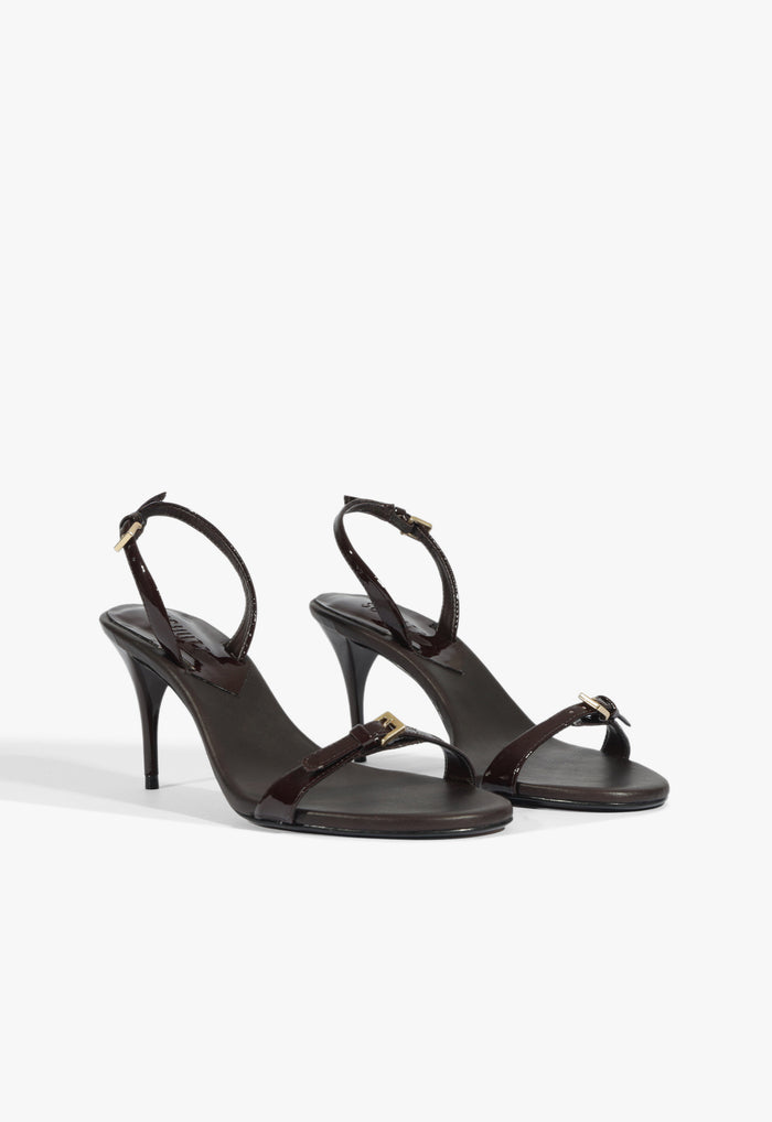 Aurora Sling Mid Patent Sandal - Schutz Shoes