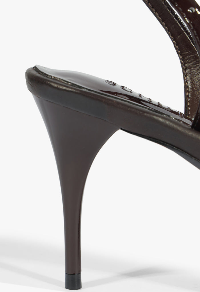 Aurora Sling Mid Patent Sandal - Schutz Shoes