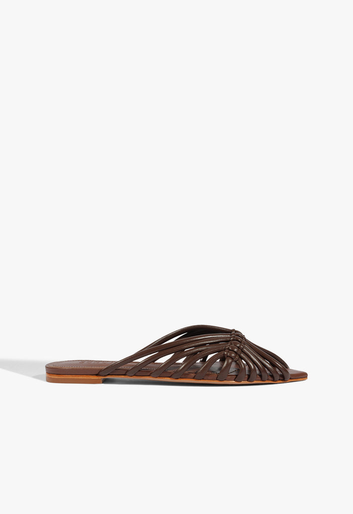 Aylen Leather Sandal 5 Root Brown Leather - Schutz Shoes