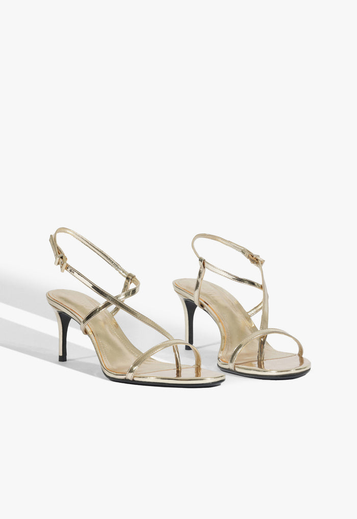 Azure Mid Metallic Sandal - Schutz Shoes