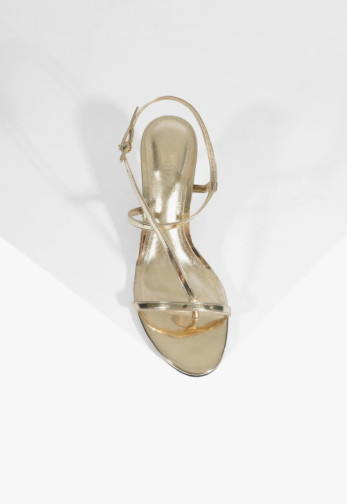 Azure Mid Metallic Sandal - Schutz Shoes