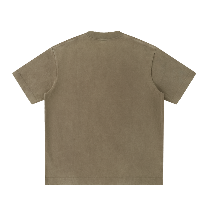 "Balanced Love" Vintage Washed Frayed T-Shirt