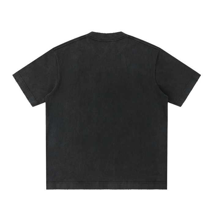 "Balanced Love" Vintage Washed Frayed T-Shirt