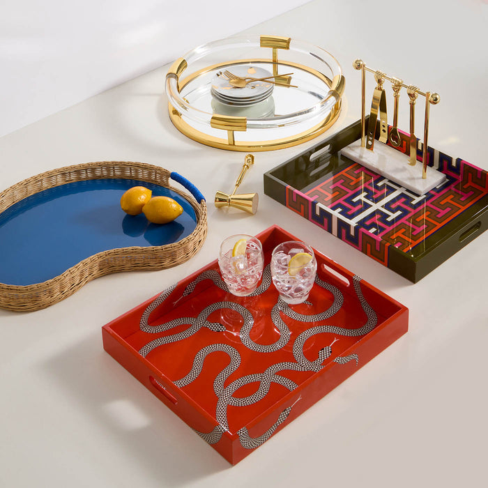 barbell barware set with trays