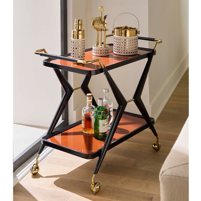 Basketweave Cocktail Shaker - styled view