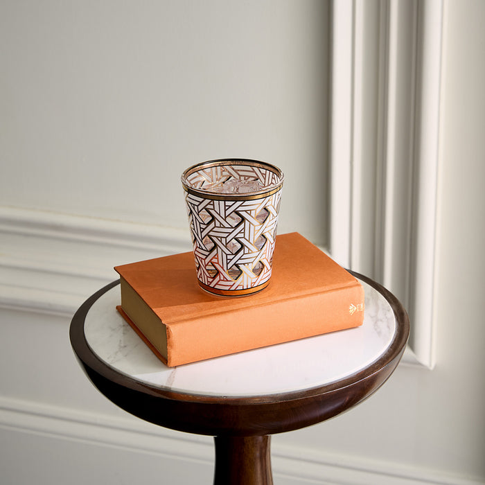 Basketweave Glassware Set - styled view