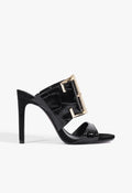 Beatrix Croc Sandal 5 Black Croc - Schutz Shoes