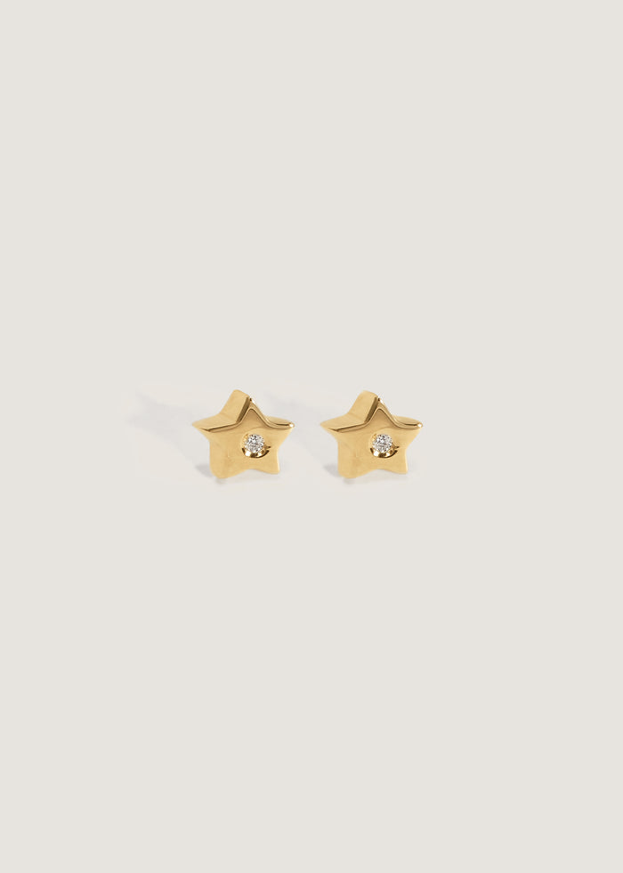 Bébé Star Stud Earrings Diamond