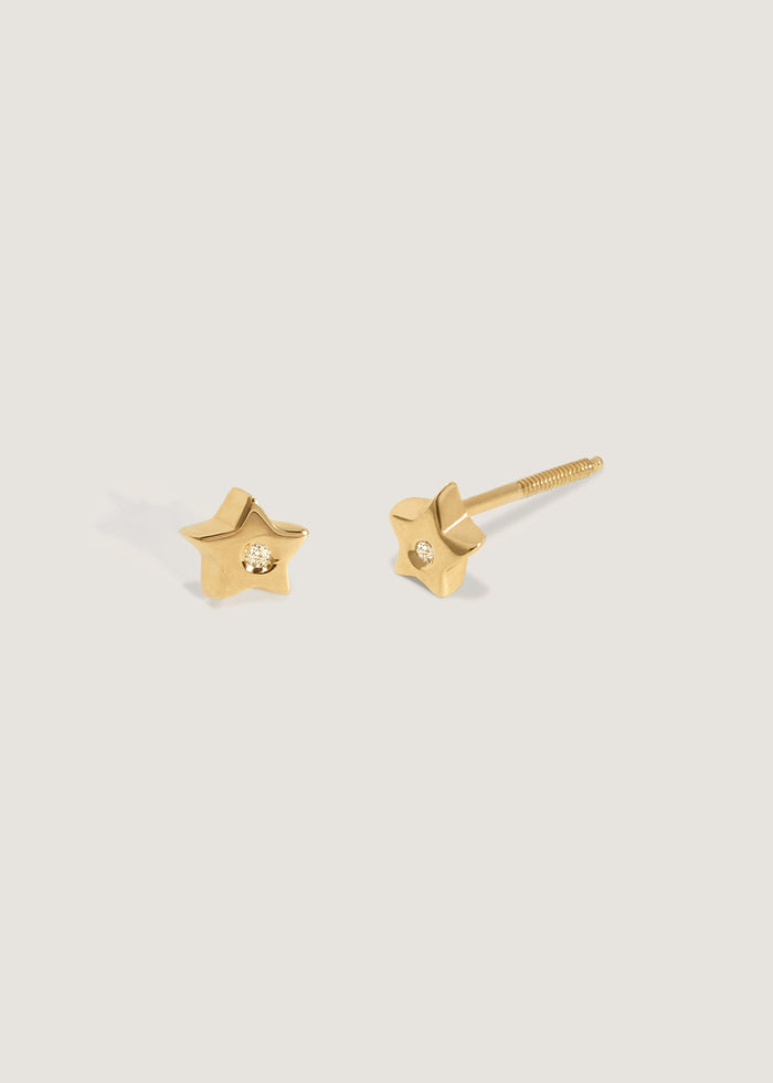 Bébé Star Stud Earrings Diamond