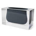 bel air gorge vase acrylic white - front view
